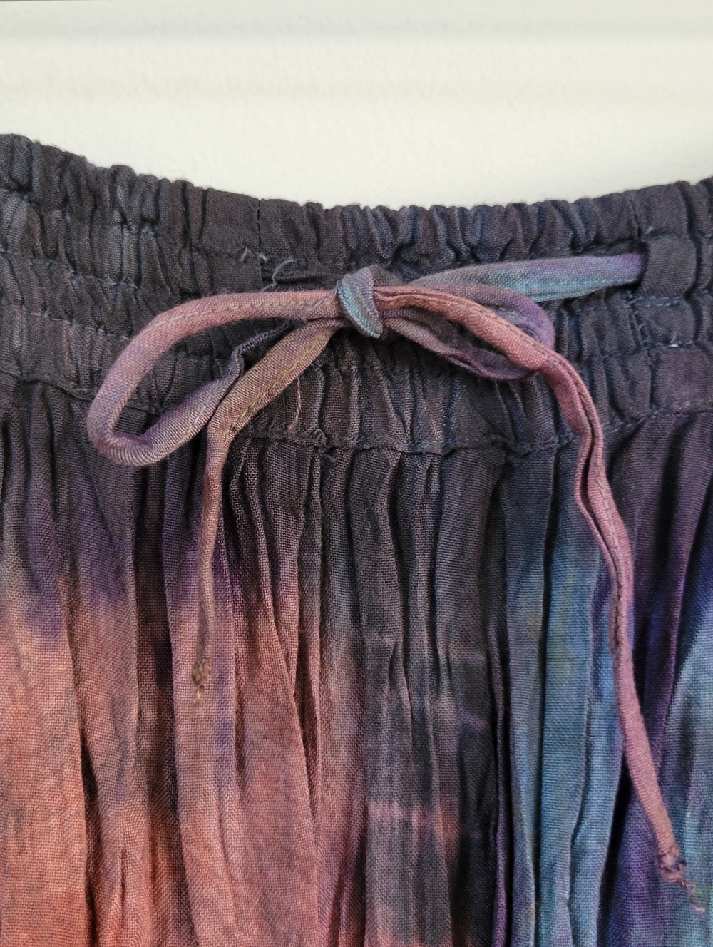 Tie Die Tassle Hippie Boho Women's One Size Skirt Festival Coachella Western - Picture 4 of 7
